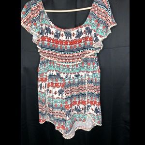 Plus size elephant design jumper